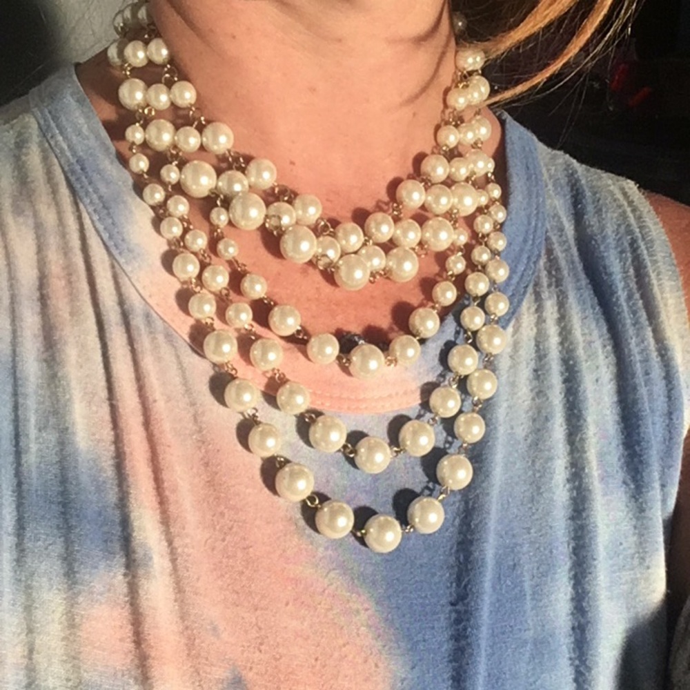Pearls multi strand necklace NWT - Picture 2 of 16
